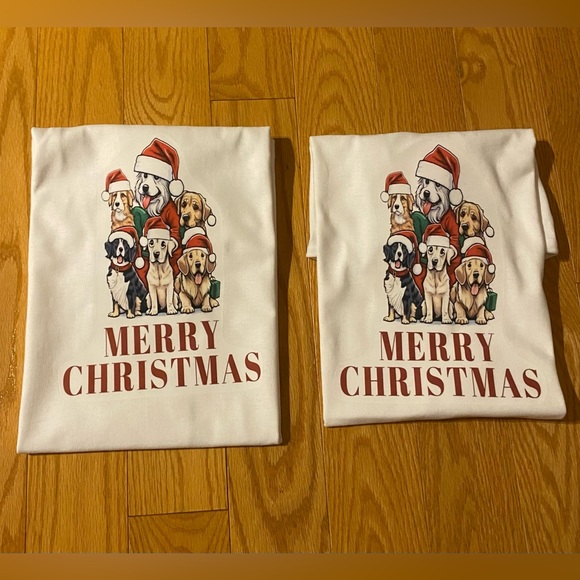 Brand new, custom, unisex Holiday Dog t-shirt - Picture 4 of 4